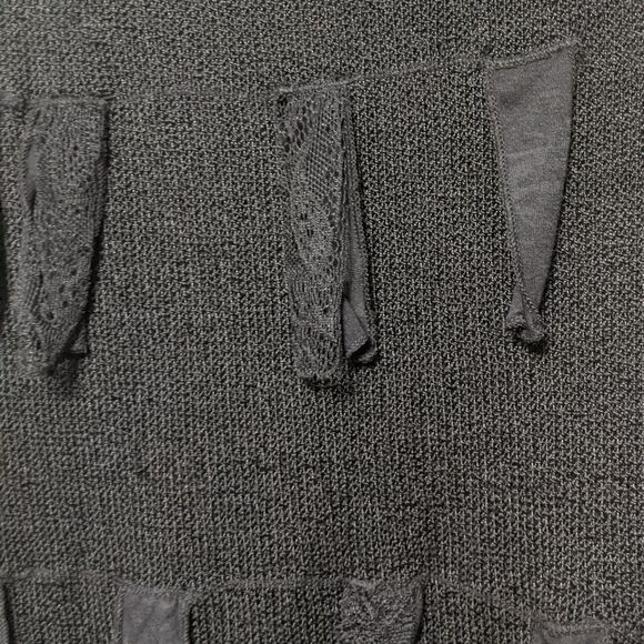 CATY LESCA Lagenlook Boho Crochet Tunic Top S - Picture 4 of 11